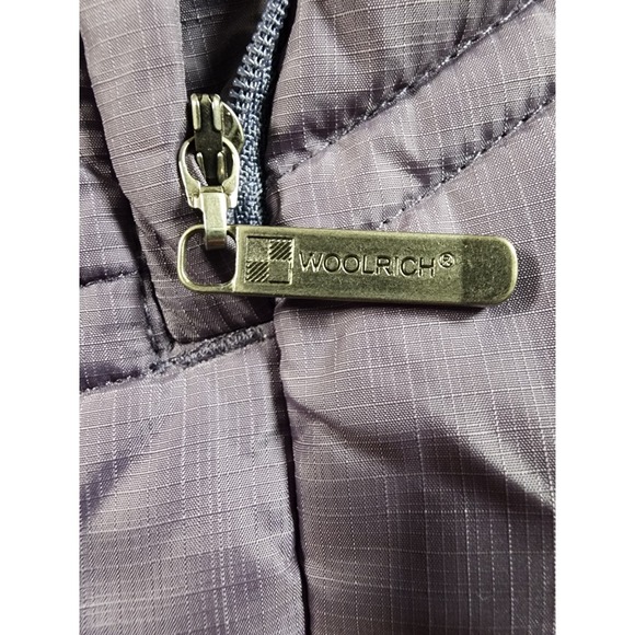 Vintage Style Woolrich Womens Small Amethyst Full Zip Puffer Vest Style 18508 - Picture 7 of 8